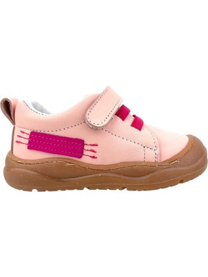 Nubebe Celtic Kız İlk Adım Ayakkabısı Deri ve Ortopedik Pembe