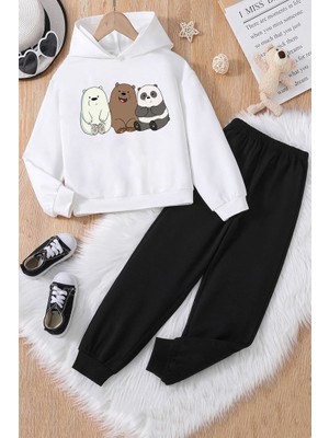 Uygun Tarz Çocuk Kafadar Ayılar Eşofman Takımı
