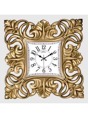 Exculusive Oymalı Kare Duvar Saati