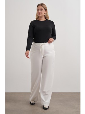 Beli Lastikli Geniş Paça Pantolon
