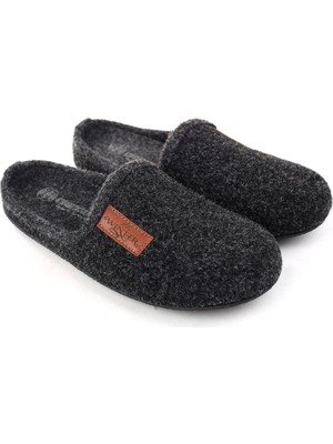 Gezer 15340 Erkek Keçe Rahat Taban Ev Halı Misafir Terliği