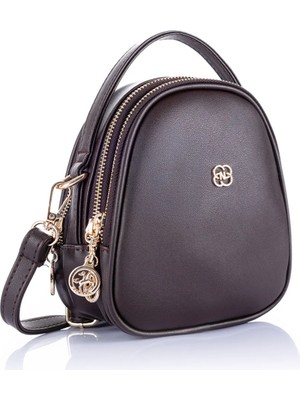 Vera Çanta Nas Bag Mini Kadın Çapraz Çanta  Kahverengi Nova