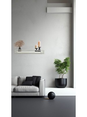 Decoramo Home Dekoratif Modern Duvar Rafı Metal Duvar Rafı Banyo Rafı Ofis Rafı Salon Rafı Petek Üstü Rafı