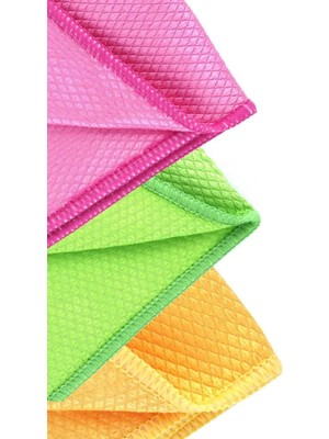 xamantha Standart Boy 40 x 40 cm  Baklava Desenli Mikrofiber Temizlik Bezi, Oto Cam Bezi,toz Bezi