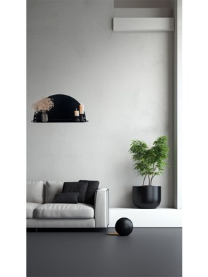 Decoramo Home Dekoratif Modern Duvar Rafı Metal Duvar Rafı Banyo Rafı Ofis Rafı Salon Rafı Petek Üstü Rafı