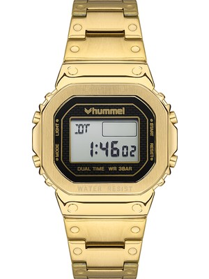 Hummel Erkek Kadın Spor Kol Saati Altın HM-2003MD-5