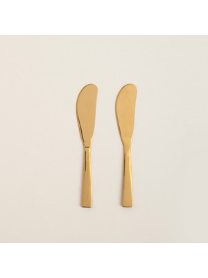 Rampur Çelik Servis Seti 2X15X0.3 cm Gold