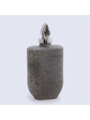 Vitale Tarnıshed Cam Metal Şişe 9*16 cm