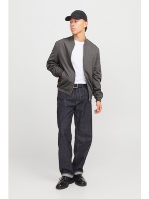 Jack & Jones Erkek Kolej Yaka Mont 63412165203 Füme