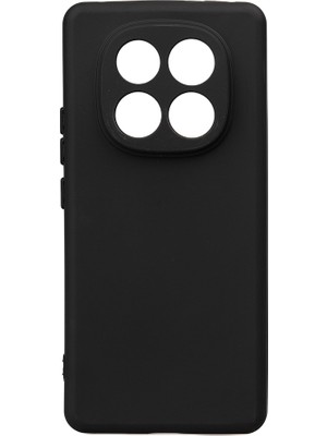 Noktaks - ZORE Redmi Note 14 Pro Plus - Kılıf Mat Soft Esnek Biye Silikon - Siyah - T34881