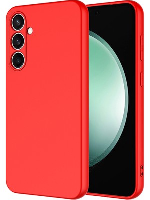 Noktaks - ZORE Galaxy S25 - Kılıf Içi Kadife Koruyucu Mara Lansman Kapak - Kırmızı - T34819