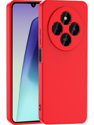 Noktaks - ZORE Redmi 14C 4g - Kılıf Içi Kadife Koruyucu Mara Lansman Kapak - Kırmızı - T34620