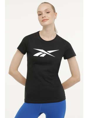Reebok Te Graphıc Vector T Siyah Kadın Kısa Kol T-Shirt