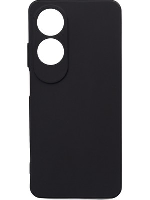Noktaks - ZORE Oppo A60 - Kılıf Mat Soft Esnek Biye Silikon - Siyah - T34884