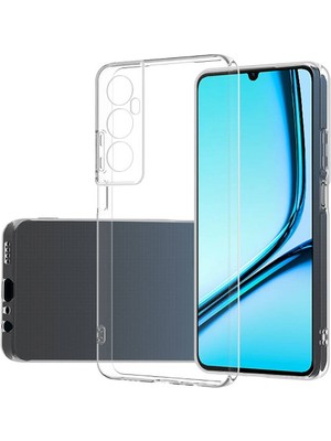 Noktaks - ZORE Realme C65 4g - Kılıf Şeffaf Slim Fitt Süper Silikon Kapak - Şeffaf - T33260