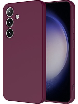 Noktaks - ZORE Galaxy S25 Plus - Kılıf Içi Kadife Koruyucu Mara Lansman Kapak - Koyu Mor - T34820