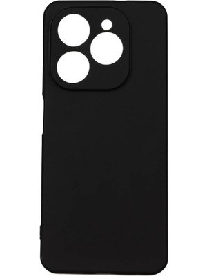 Noktaks - ZORE Tecno Spark 20 Pro 5g - Kılıf Mat Soft Esnek Biye Silikon - Siyah - T31069