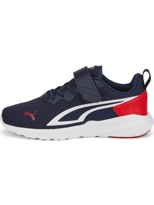 Puma All-Day Active AC+ PS Erkek Çocuk Spor Ayakkabı Lacivert Nefes Alabilen Kumaş ile Konfor