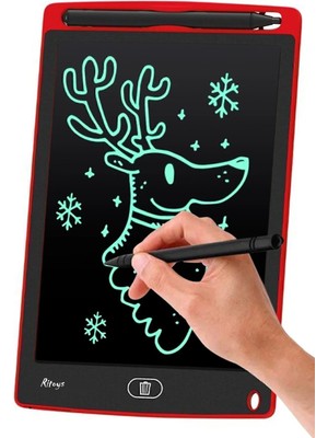 Ritoys Writing Tablet LCD Dijital Kalemli Çizim Yazı Tahtası Grafik Not Yazma Eğitim Tableti