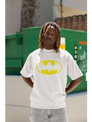 Sevbano The Batman Kahraman Karakter Baskılı Unisex Oversize Tişört