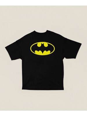 Sevbano The Batman Kahraman Karakter Baskılı Unisex Oversize Tişört