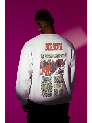 Sevbano Berserk Anime Dizi Baskılı Unisex Oversize Sweatshirt