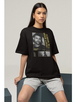 Sevbano Beauty Behind The Madness The Weeknd Baskılı Unisex Oversize Tişört