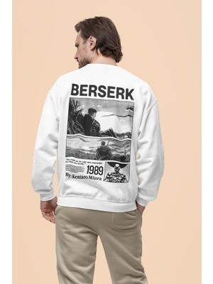 Sevbano 1989 Berserk Baskılı Unisex Oversize Anime Karakter Sweatshirt