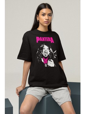 Sevbano Efsane Pantera Baskılı Unisex Oversize Tişört