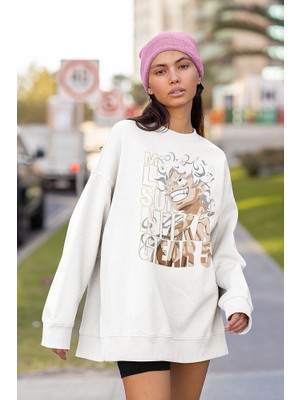 Sevbano Monkey D. Luffy Baskılı Unisex Oversize Nika Gear 5 Anime Sweatshirt