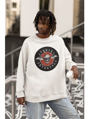 Sevbano Avenged Sevenfold Baskılı Unisex Oversize Müzik Grubu Sweatshirt
