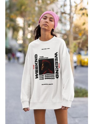 Sevbano The Weeknd Die For You Baskılı Unisex Oversize Sweatshirt