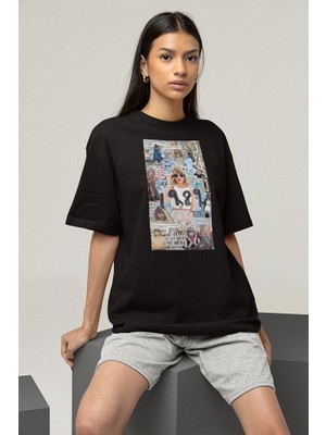 Sevbano T. S. 1989 Baskılı Unisex Oversize Şarkıcı Taylor Swift Tişört
