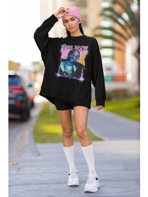 Sevbano Travis Scott Baskılı Unisex Oversize Rapper Sweatshirt