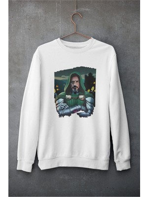 Sevbano Doctor Doomsday Baskılı Unisex Oversize Marvel Karakter Sweatshirt