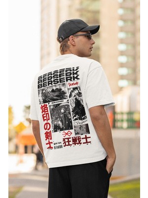 Sevbano Berserk Baskılı  Oversize Anime Tişört
