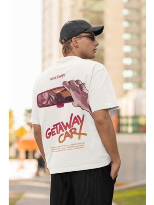 Sevbano Getaway Car Taylor Swift Baskılı  Oversize Şarkıcı Tişört