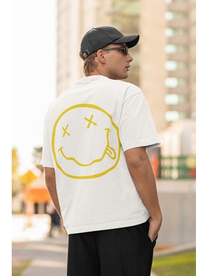 Sevbano Nirvana Baskılı  Oversize Müzik Grubu Tişört