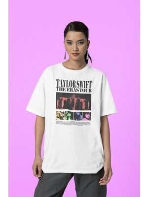 Sevbano Taylor Swift The Eras Tour Albüm Baskılı  Tişört, Oversize Taylor Tişört