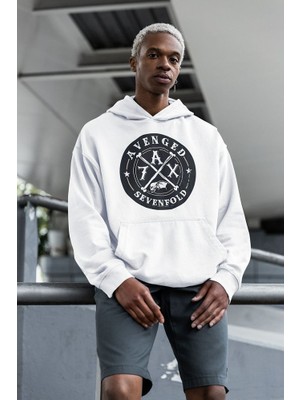 Sevbano Avenged Sevenfold Müzik Grubu Baskılı Unisex Oversize Hoodie