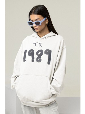 Sevbano Taylor Swift Baskılı Unisex Oversize T.s. 1989 Şarkıcı Hoodie