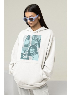 Sevbano Taylor Swift 1989 Baskılı Unisex Oversize Şarkıcı Tasarım Hoodie