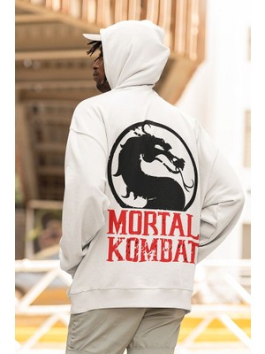 Sevbano Mortal Kombat Baskılı Unisex Oversize Anime Hoodie