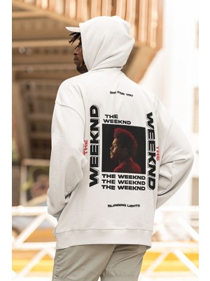 Sevbano The Weeknd Rapper Baskılı Unisex Oversize Şarkıcı Hoodie