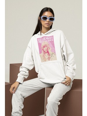 Sevbano Unisex The Eras Tour Şarkıcı Taylor Swift Baskılı Oversize Hoodie