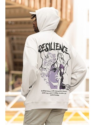 Sevbano Resilience Baskılı Unisex Oversize Tasarım Hoodie