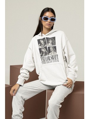 Sevbano Unisex Taylor Swift The Eras Tour Baskılı Oversize Hoodie