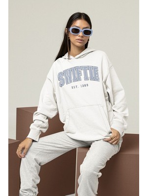 Sevbano Swiftie Est. 1989 Baskılı Unisex Oversize Taylor Swift Hoodie