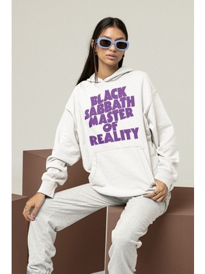 Sevbano Anime Baskılı Unisex Oversize Black Sabbath Master Of Reality Hoodie