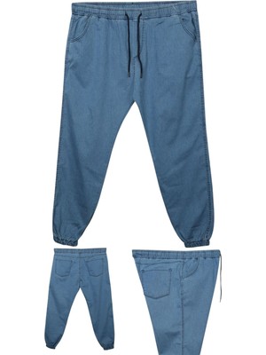 Maruf Shop Erkek Büyük Beden 100 KILO-180 Kilo Arası Için Uygun Likralı Jogger Kot Pantolon